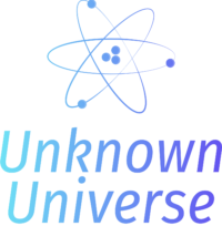 The Unknown Universe blog logo featuring a blue atomic symbol above the site name in a light blue and purple gradient font.